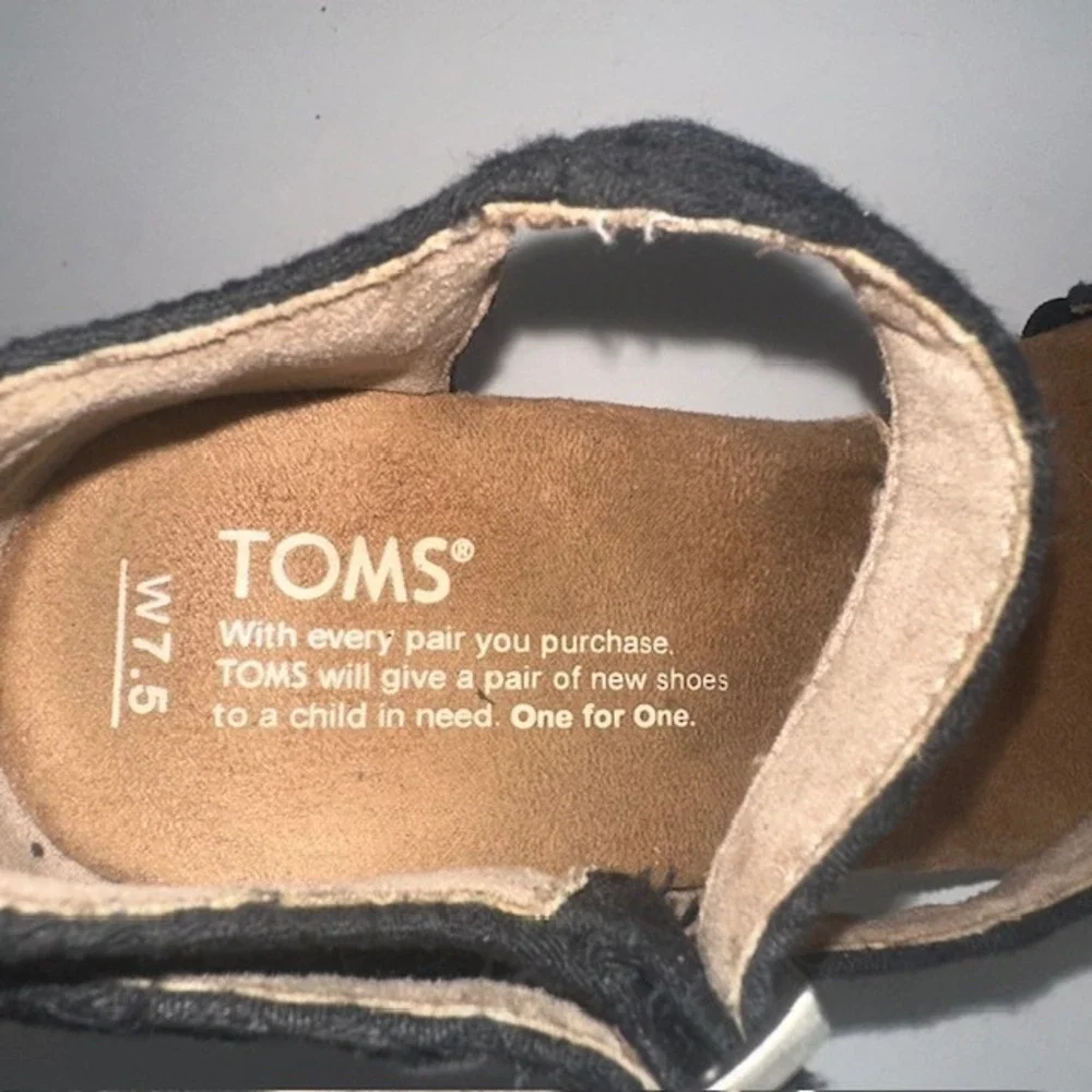 Toms black woven